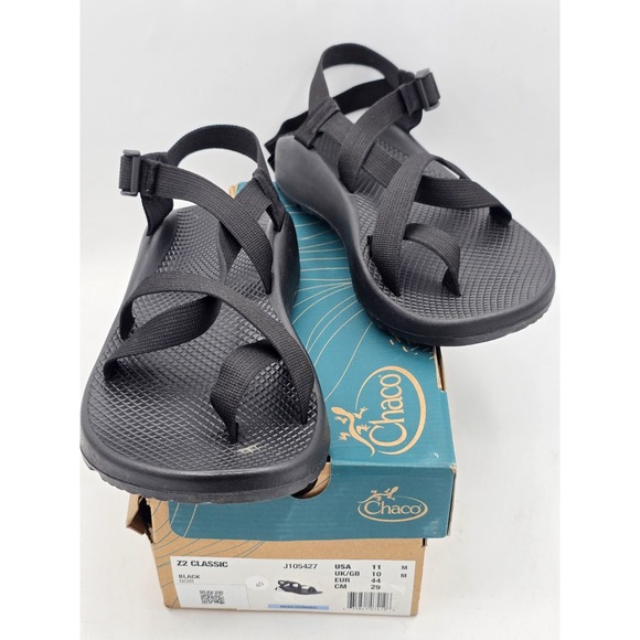 Chaco Z/2 Classic Men's Black Sandals Size 11 - Picture 1 of 12